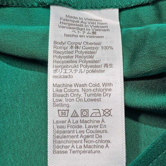 J.Crew Petite keyhole Top Long Sleeve Deep Emerald Women Size Medium Petite - Picture 10 of 15